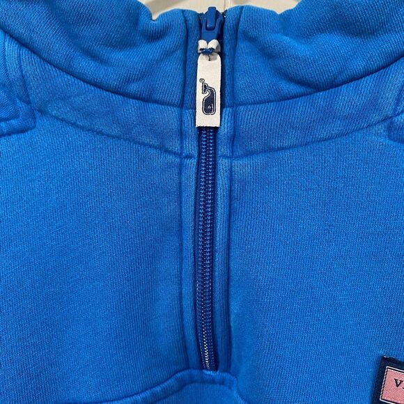 Vineyard Vines Blue Shep Shirt Quarter Zip Pullover Menโs Large - Picture 8 of 12